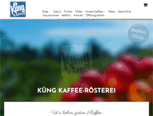 Tablet Screenshot of kuengkaffee.ch